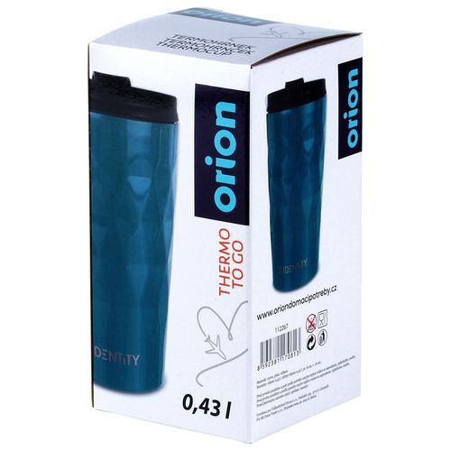 Kubek termiczny stalowy niebieski 430 ml na Arena.pl
