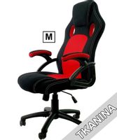 Fotel obrotowy do biurka CARRERA M RED FABRIC