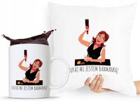 Zestaw Poduszka + Kubek Prezent Dla Barmana Z Nadrukiem Ze Zdjęciem