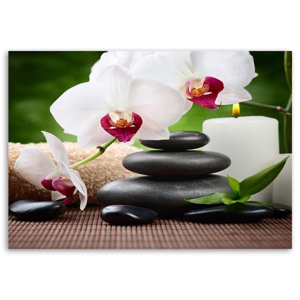 Emaga Obraz na płótnie, Orchidee zen - 100x70 zdjęcie 3