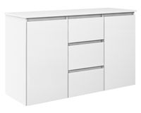 KOMODA MEGAN K3 BIAŁA na ubrania do salonu przedpokoju sypialni