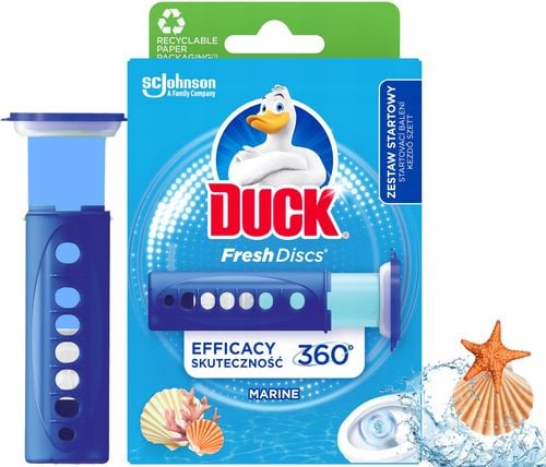 duck fresh discs marine - żelowy krążek do toalety 36ml + aplikator na Arena.pl