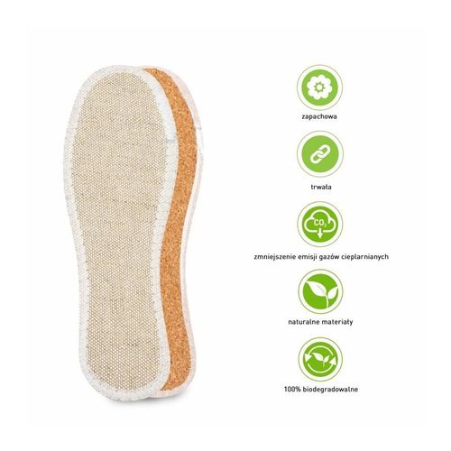r. 43-44 - ekologiczne wkładki do butów len na korku coccine na Arena.pl