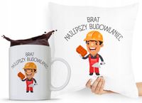 Zestaw Poduszka + Kubek Prezent Brata Braciszka Z Nadrukiem Ze Zdjęciem