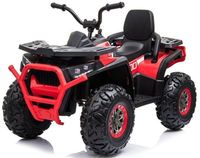 Quad Na Akumulator 4 Silniki 45W 12V10AH Ekoskóra Koła Eva Czerwony