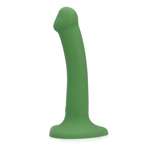 Non-Phallic Vibrating Dildo - Small - Forest Green na Arena.pl