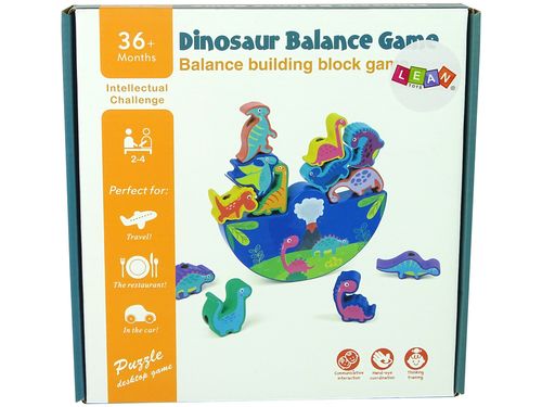 ND24_10155 Drewniana Gra Dinosaur Balance Game Di na Arena.pl