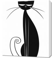 Obraz 60x70cm Czerń Kocicy