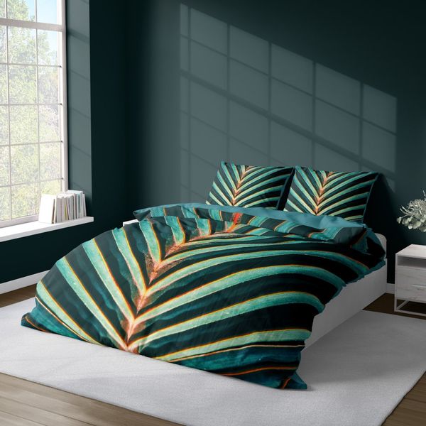 Pościel 3D 160X200 Satynowa Liść zdjęcie 1