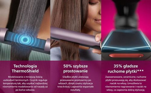 Prostownica do włosów PHILIPS BHS530 SERIA 5000 Jonizacja na Arena.pl