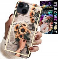 ETUI DO IPHONE 15 PLUS - KWIATISTY WZÓR SŁONECZNIK SŁONECZNIKI
