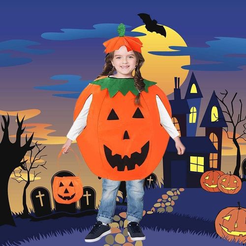 CHUANGOU Halloween Kostium Dyni dla Dzieci 100 - 150 cm na Arena.pl