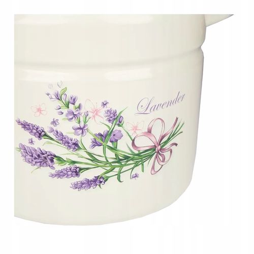 GARNEK EMALIOWANY 12 L POKRYWKA WZÓR LAWENDA DO GOTOWANIA POTRAW PRZETWORÓW na Arena.pl
