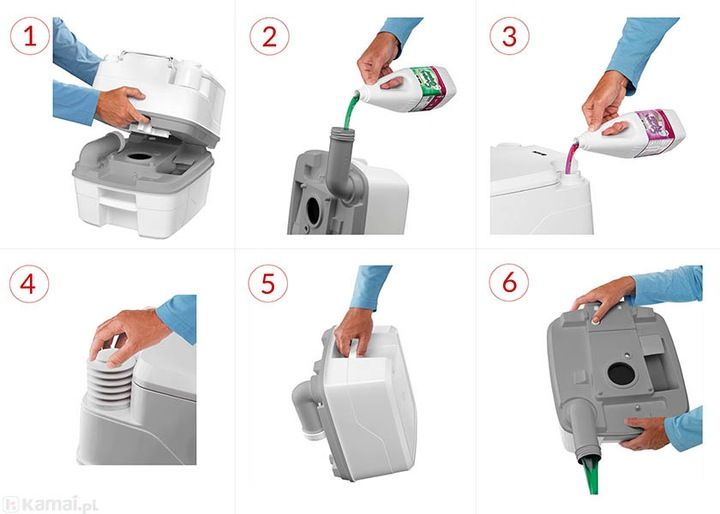 TOALETA TURYSTYCZNA PRZENOŚNA Thetford Qube XG 21L zdjęcie 4