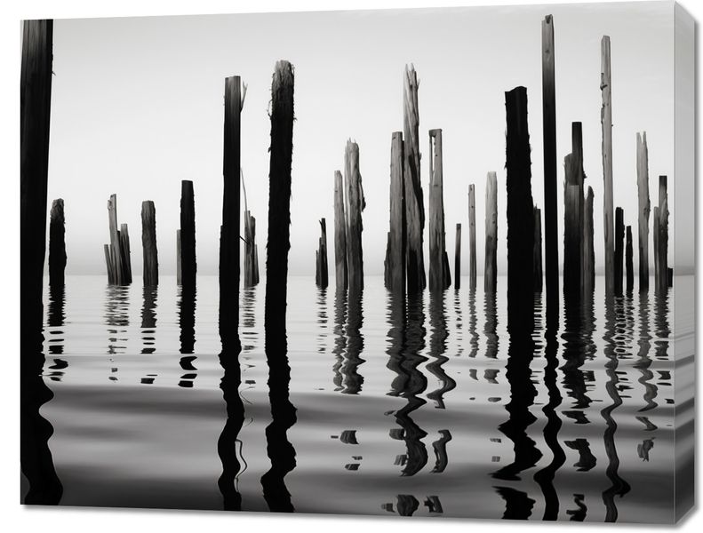Obraz 90x70cm Refleksje Nad Wodą zdjęcie 1