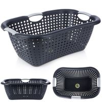 Koszyk na Pranie Pojemnik Łazienkowy do Przenoszenia Odzieży Ubrań Kosz 26L