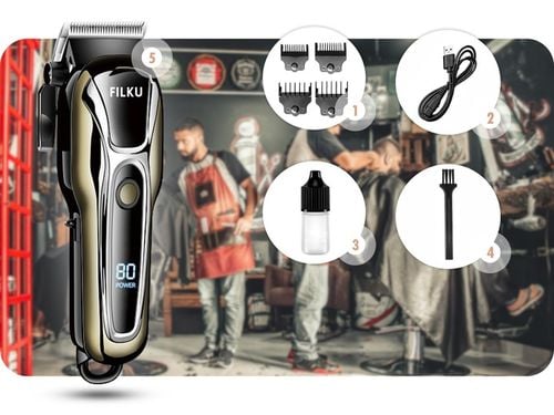 PROFESJONALNA BEZPRZEWODOWA MASZYNKA DO STRZYŻENIA WŁOSÓW BRODY FILKU na Arena.pl