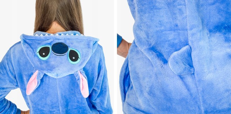 KIGURUMI ONESIE DRES PIŻAMA KOMBINEZON STITCH L zdjęcie 3