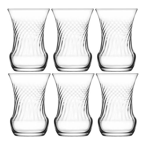 Komplet 6 Tureckich Szklanek do Herbaty LAV INCI Tulipanki 105ml na Arena.pl