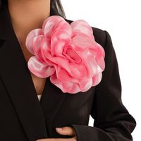 RÓŻOWY kwiat piwonia broszka do sukienki swetra płaszcza marynarki gustowna