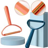 2X GOLARKA DO UBRAŃ RĘCZNA SZCZOTKA DO USUWANIA ZMECHACEŃ I SIERŚCI PSA
