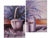 80X70CM LAWENDOWA MARTWA NATURA DUO OBRAZ