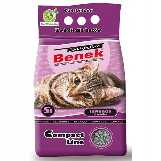 SUPER BENEK Żwirek Compact Lawenda 10l zdjęcie 10