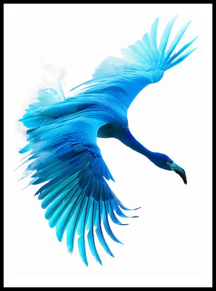 Plakat 50x70cm Błękitny Lot zdjęcie 3