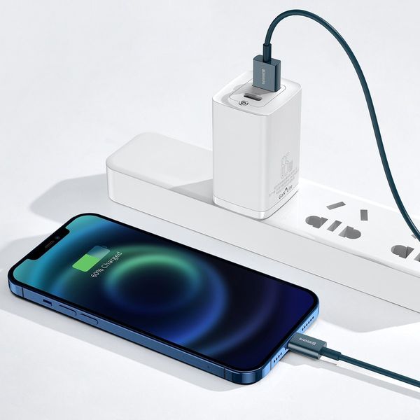 kabel usb do lightning baseus superior series, 2.4a, 2m (niebieski) zdjęcie 7
