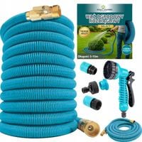 Wąż Ogrodowy Elestyczny Rozciągliwy 5-15M Pistolet 1/2 3/4 Zraszacz Premium