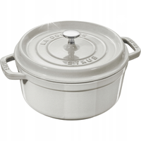Staub La Cocotte Garnek żeliwny okrągły 6.7l truflowy BRYTFANNA FRANCUSKA