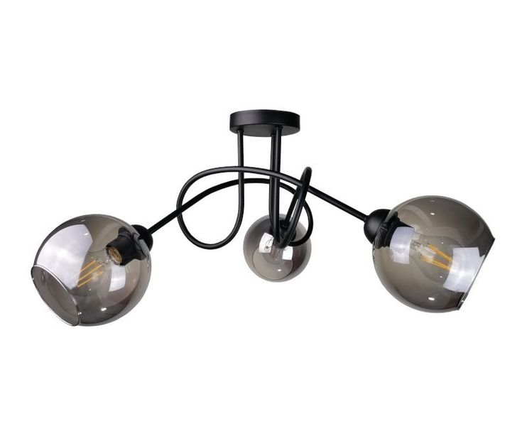 Lampa sufitowa 3xE27 RING BLACK zdjęcie 1