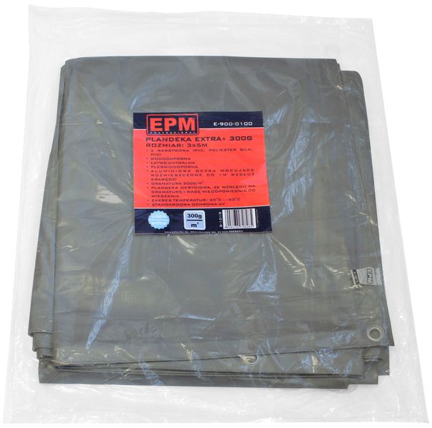 plandeka extra+ 300g/m2 3*5m - e-900-0100 zdjęcie 2