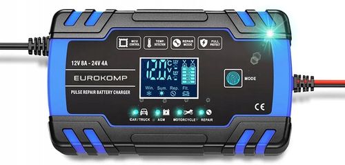 PROSTOWNIK ŁADOWARKA DO AKUMULATORA LCD 12V 24V 8A FUNKCJA NAPRAWY AKU. na Arena.pl
