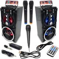 PARTYBOX karaoke Bluetooth MP3 FM 800W 3 mikrofony