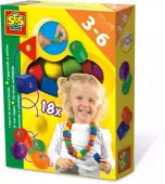 Drewniane korale - nauka nawlekania