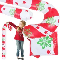 Dmuchana ozdoba świąteczna zabawka balon cukierek świąteczny laska xxl