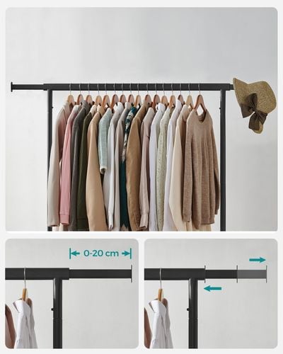 Wieszak na Ubrania na Kółkach - HSR011B01V1 na Arena.pl