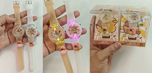 zegarek dziecięcy KAPIBARA dla dziewczynki dzieci ŚWIECĄCY i fosfowyzujący na Arena.pl