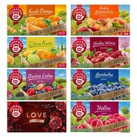 ZESTAW HERBAT owocowych TEEKANNE 8 smaków 160 torebek