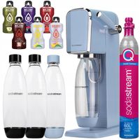 ZESTAW SATURATOR SODASTREAM ART BLUE 3 BUTELKI + NABÓJ + DODATKI