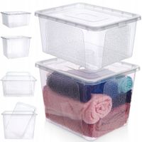 2x Pojemnik DO PRZECHOWYWANIA plastikowy duży pudełko box na zabawki 20+30L