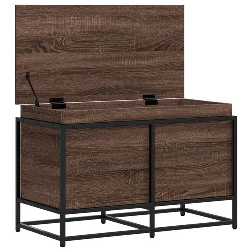 Skrzynia z pokrywą, brązowy dąb, 80x40x51,5 cm na Arena.pl