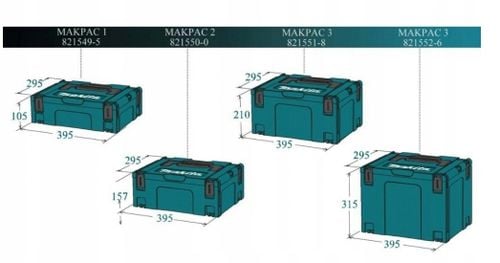 Walizka Systemowa Skrzynka Makpac TYP 2 Makita 821550-0 na Arena.pl