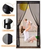 Moskitiera zasłona przeciw komarom magnetyczne zam