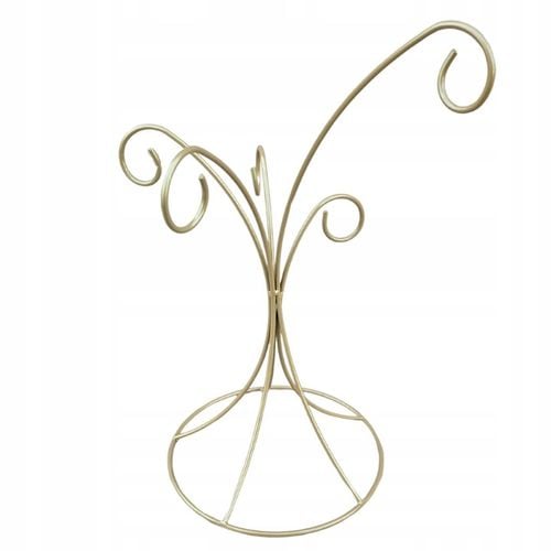 STOJAK|WIESZAK mocny DEKORACJA choinka OZDOBA handmade 35CM ZŁOTY MAT na Arena.pl