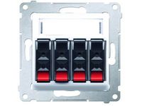 Gniazdo głośnikowe Simon 54 Premium (4-krotne)