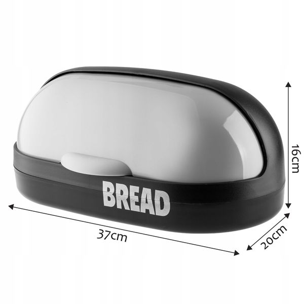 CHLEBAK POJEMNIK NA PIECZYWO CHLEB CZARNY SZARY zdjęcie 7