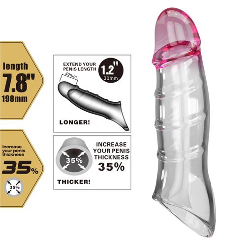 Pretty Love Penis Sleeve – Damell Clear Pink na Arena.pl