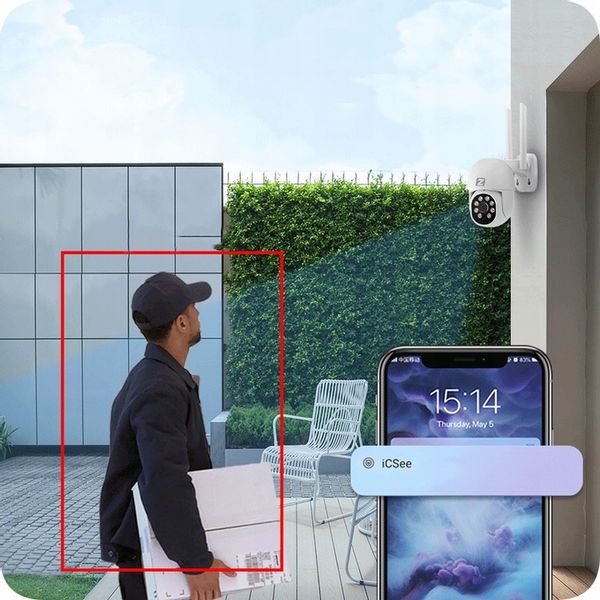 Kamera Zewnętrzna Obrotowa IP WiFi 8MPx 8MP 4K ULTRA HD 4x ZOOM zdjęcie 8